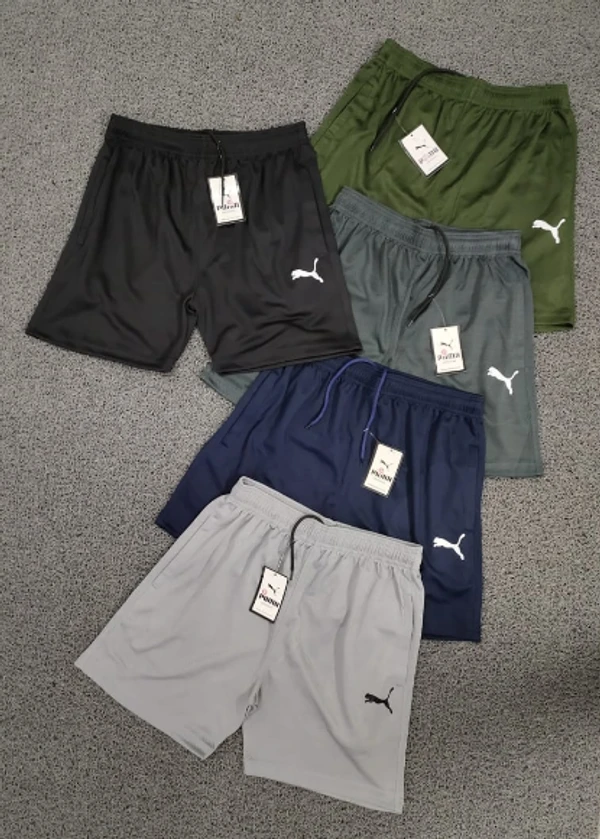 PM7501-Set Of 4 Pcs@195/Pc- Sports Football Knit Fabric Shorts-PM7501-AF23-S02-LGY - M-1, L-1, XL-1, XXL-1, Light Grey